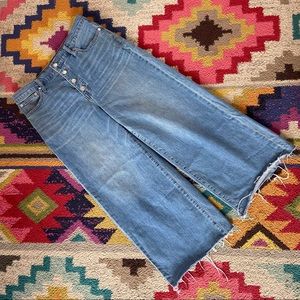 Madewell Wide Leg Crop Jeans
